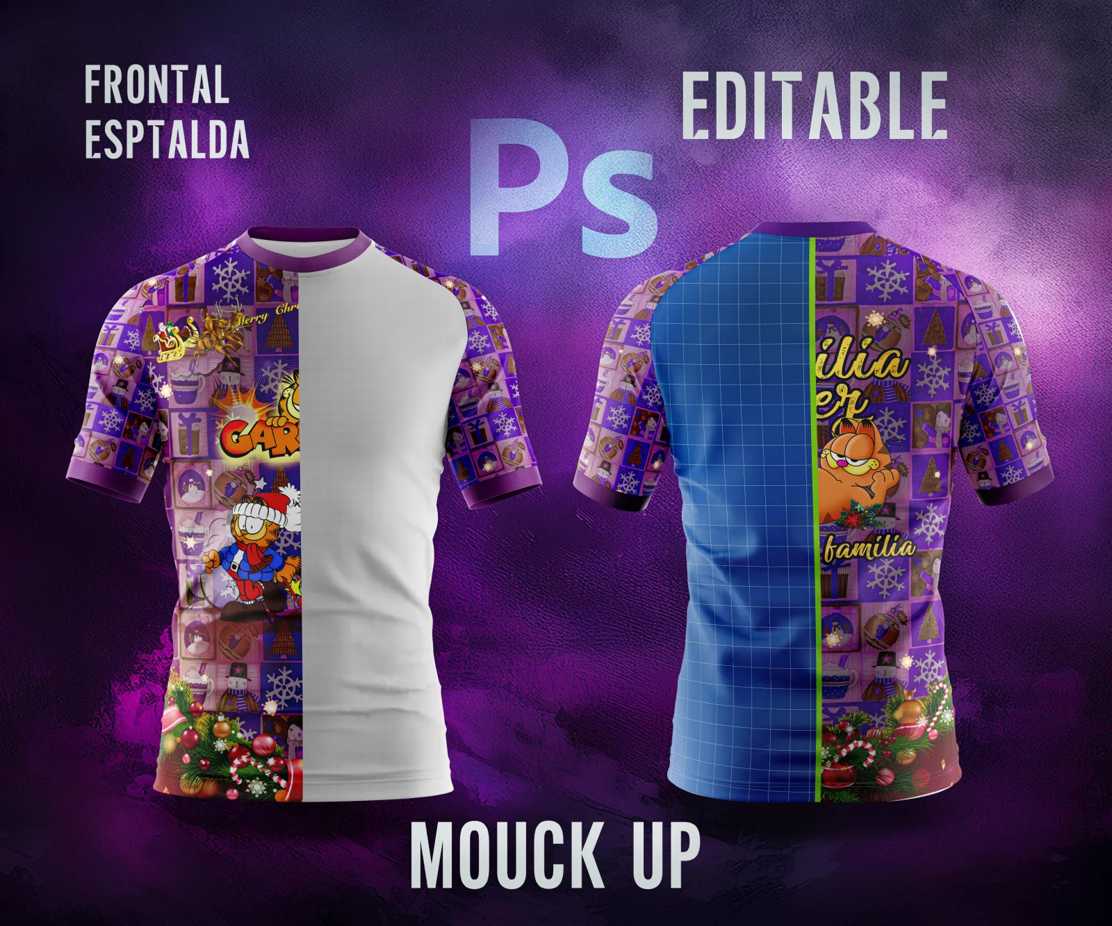 mouck up frontal y espalda alta calidad