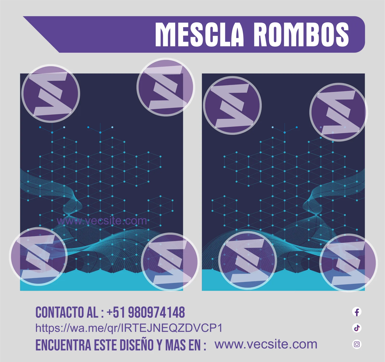 mescla vecsite rombos