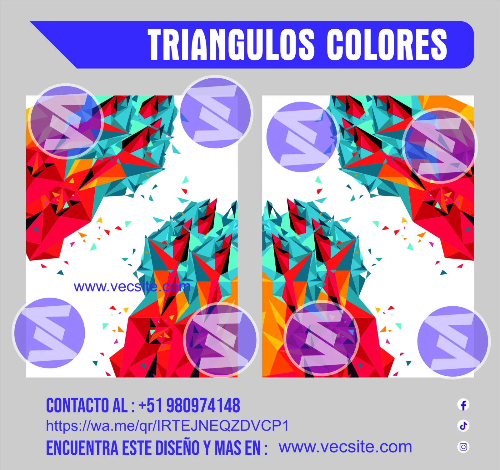 triangulos colores