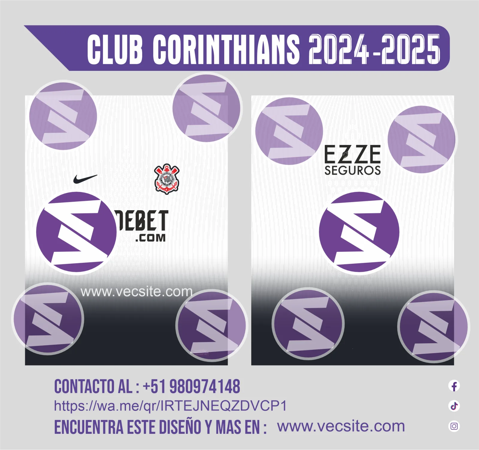 Camiseta Club Corinthians Temporada 2024-2025