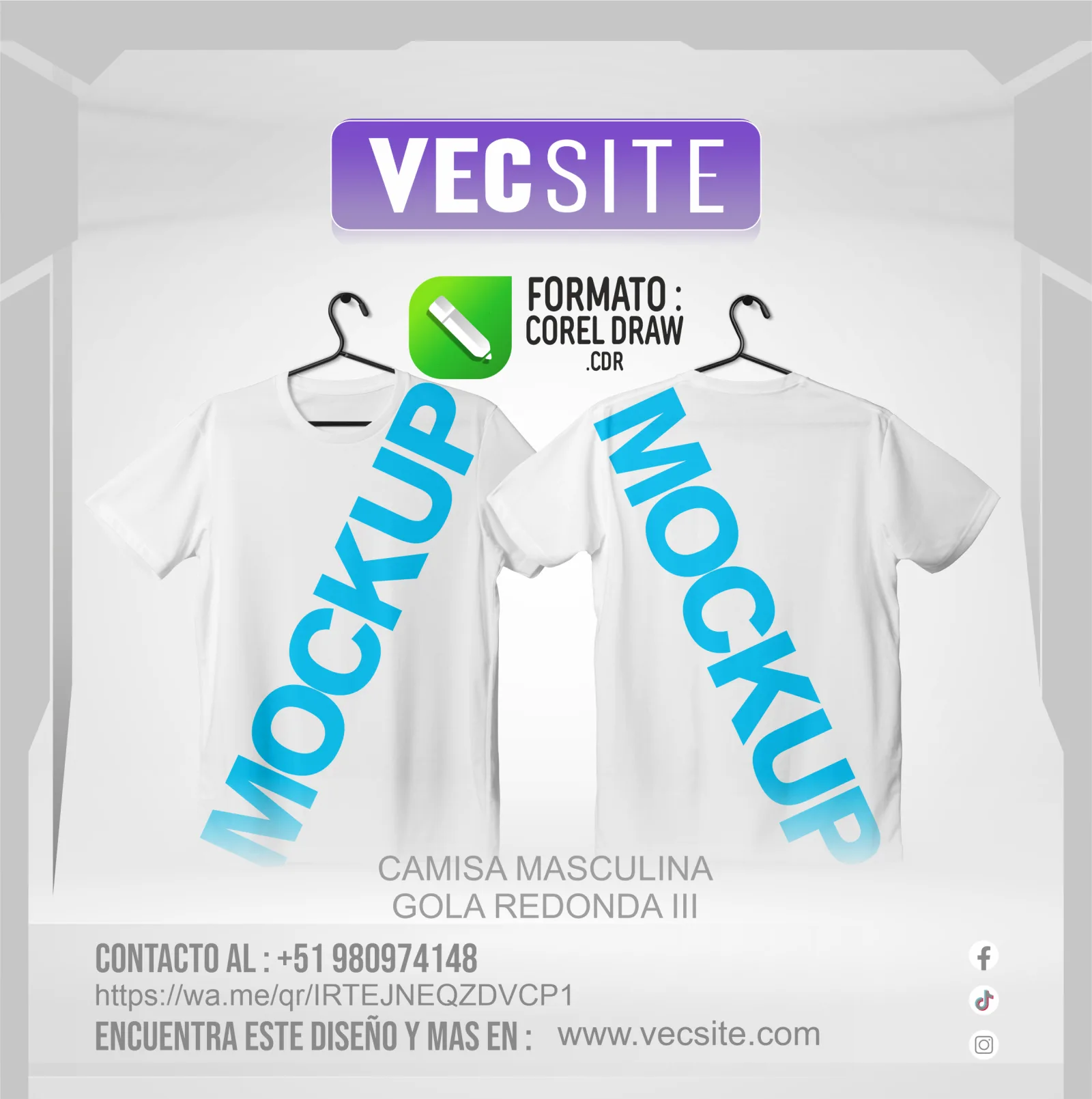 CAMISA MASCULINA GOLA REDONDA III