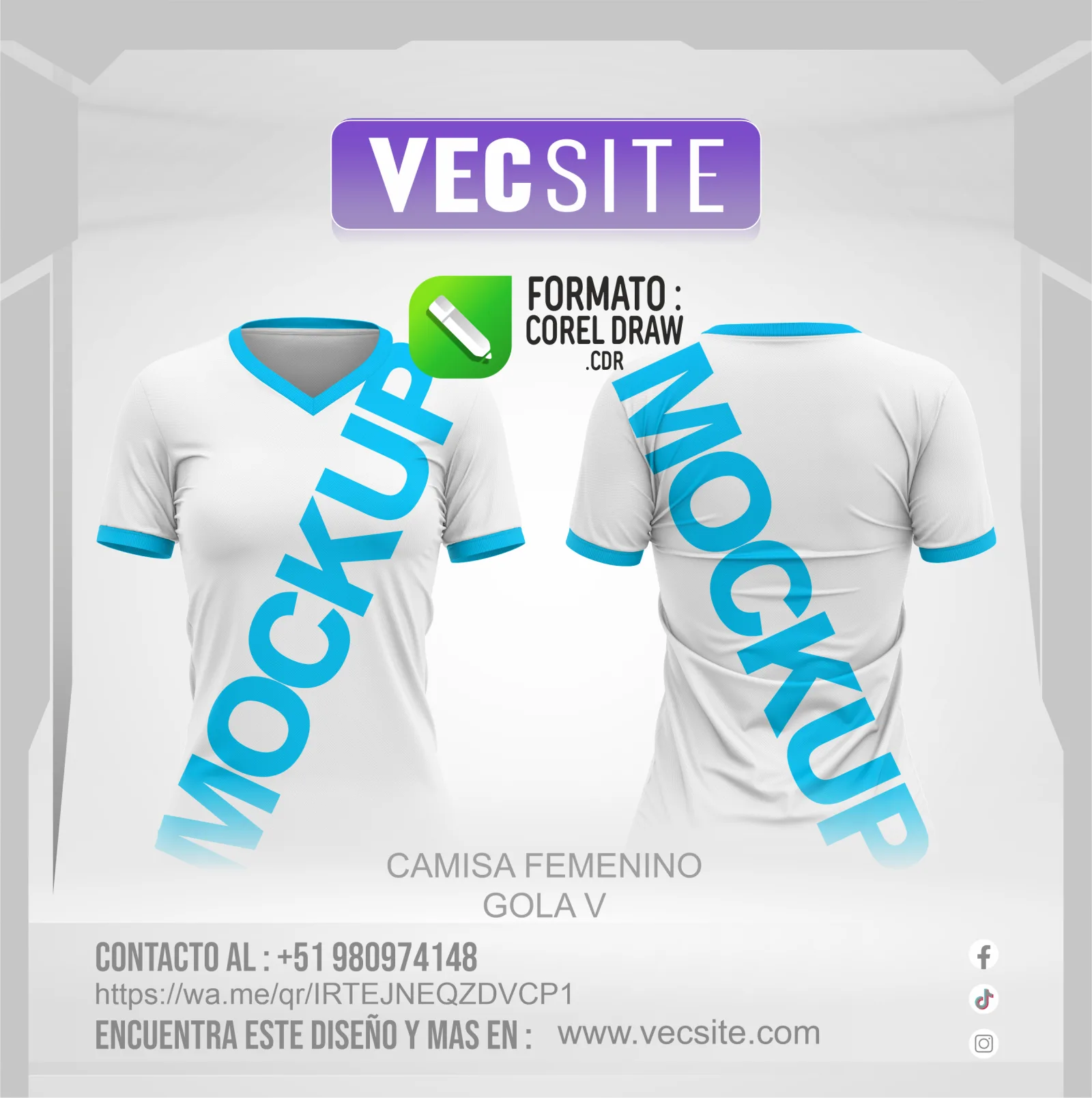 CAMISA FEMENINO GOLA V