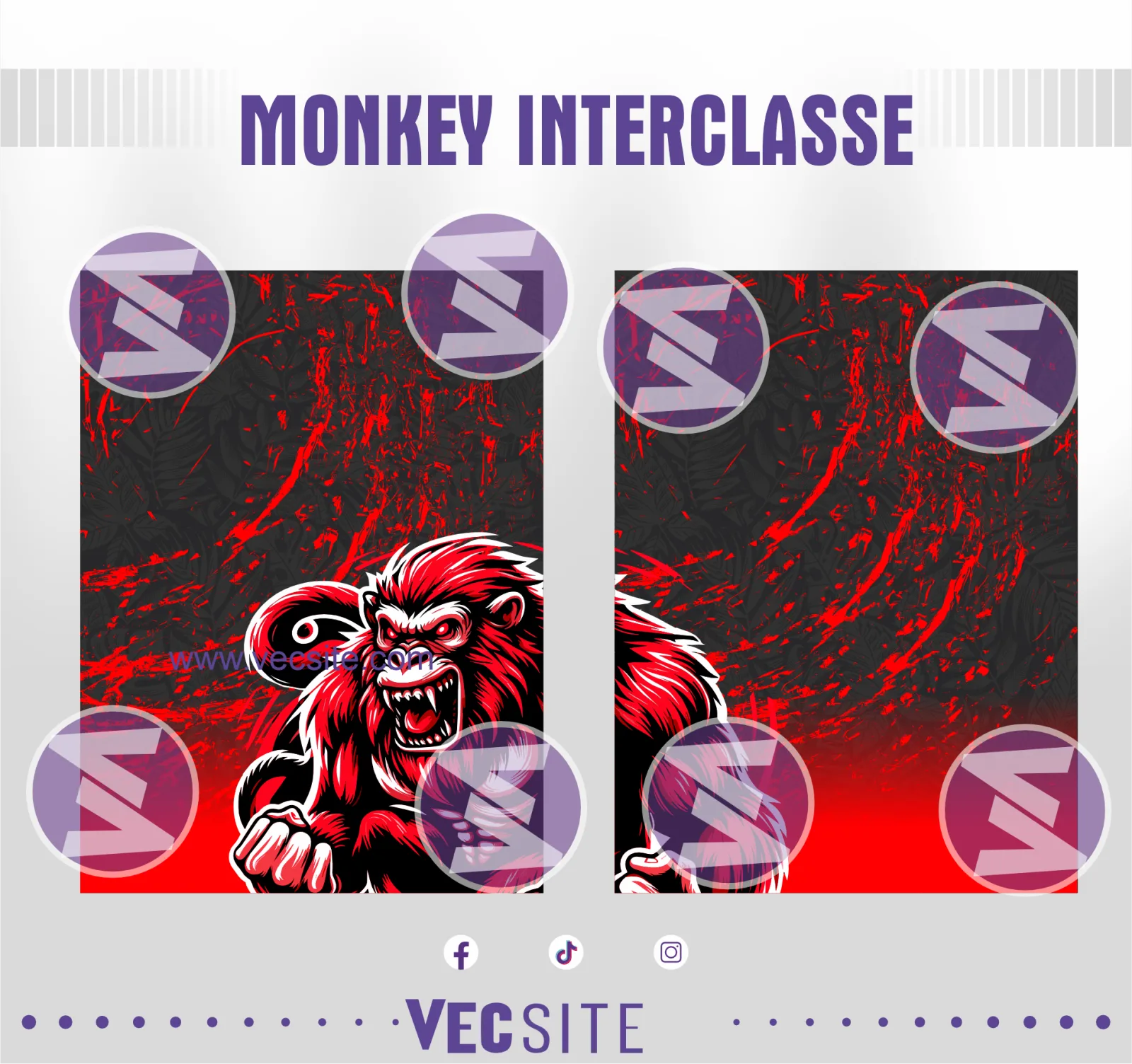 Monkey Interclasse Rojo 25