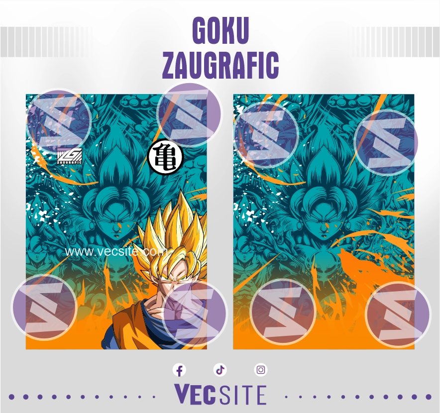 Goku de zaugraficc dragon ball z
