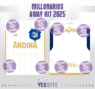 Millonarios Away Kit 2025