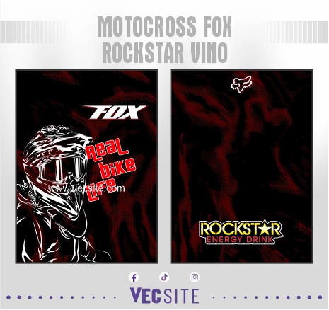 Motocross Fox RockStar Vino