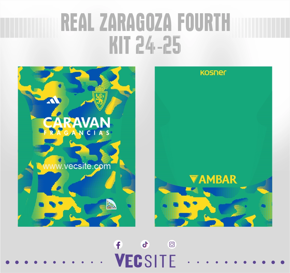 Real Zaragoza Fourth Kit 24-25