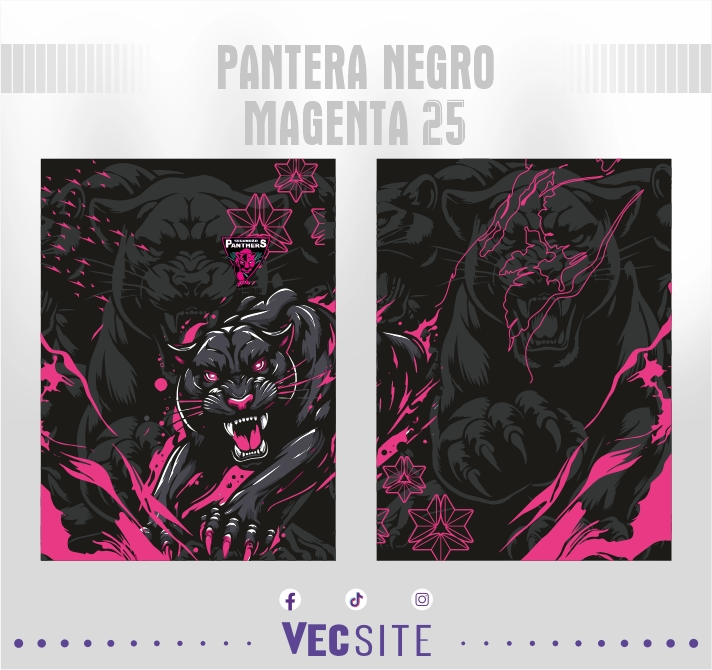 Pantera Negro Magenta 25