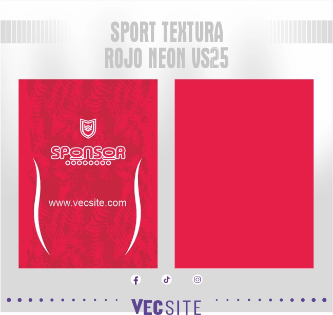 Sport Textura Rojo Neon VS25