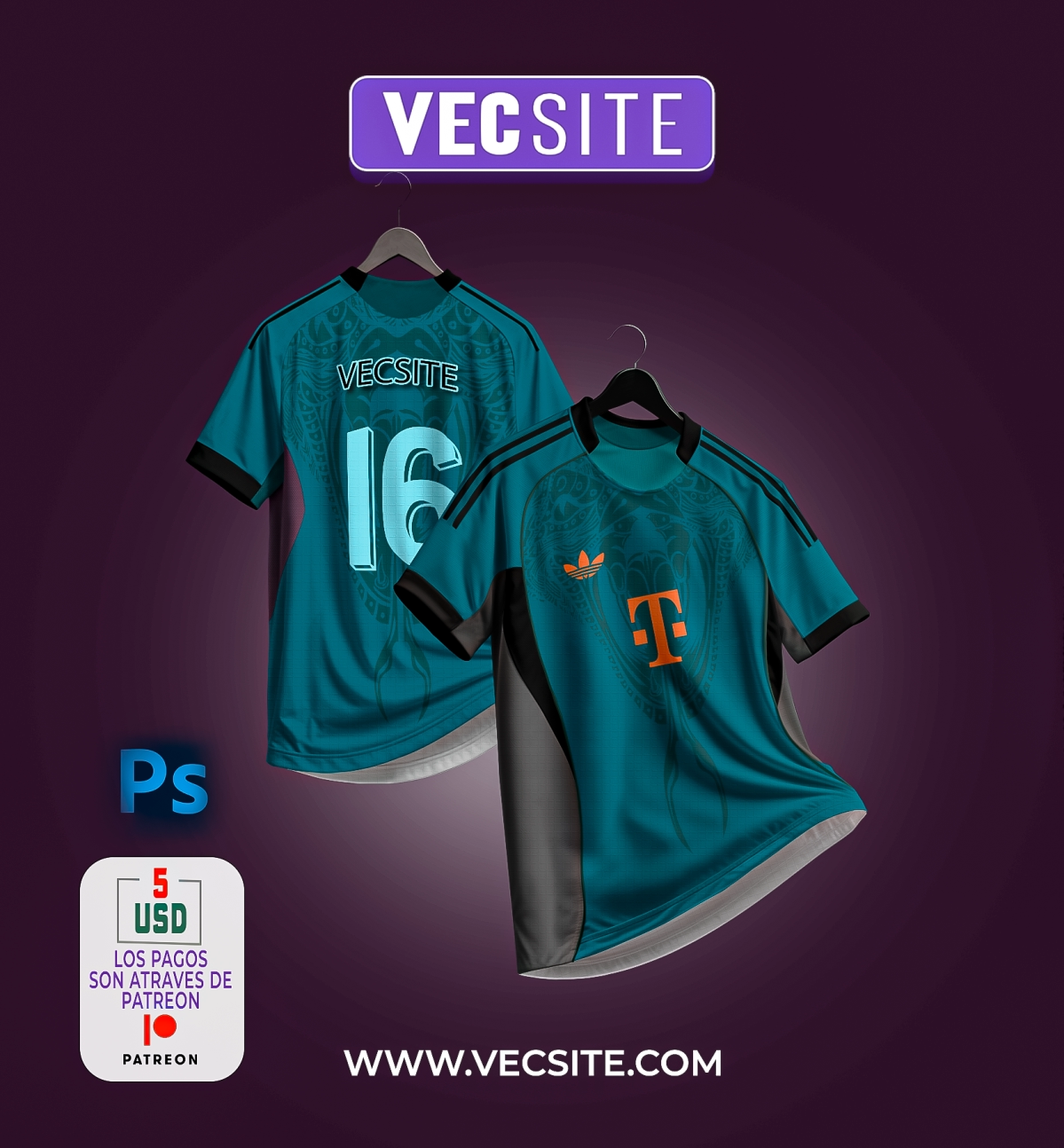 MOCK UP FRONTAL Y ESPALDA KIT DEPORTIVO