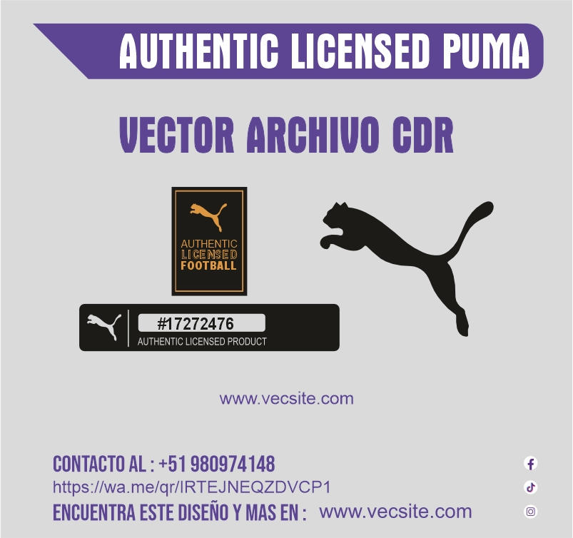 authentic licensed puma