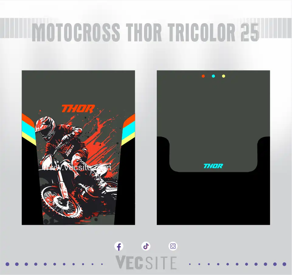 Motocross Thor Tricolor 25