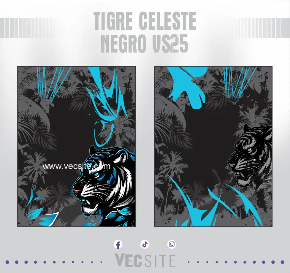 Tigre Celeste Negro VS25