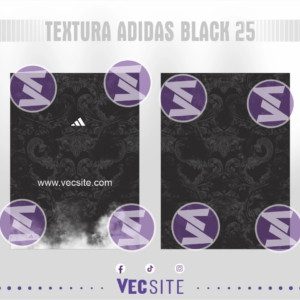 textura adidas black